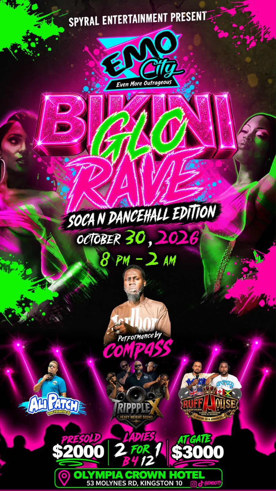 Emo City - Bikini Glo Rave Soca & Dancehall Edition